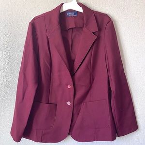 Fairfield Ultra Separates burgundy blazer